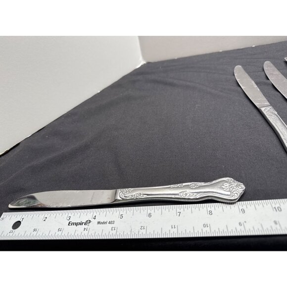 Oneida Azalea Stainless Glossy 17-Piece Vintage Flatware Set Pattern OSHA - Picture 4 of 16